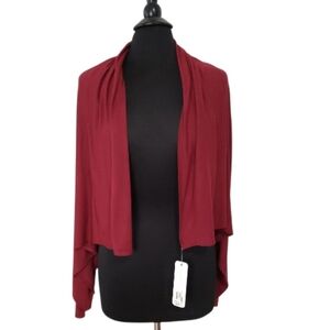 NWT Soft Surroundings Cabernet Knit Topper Shrug Size M